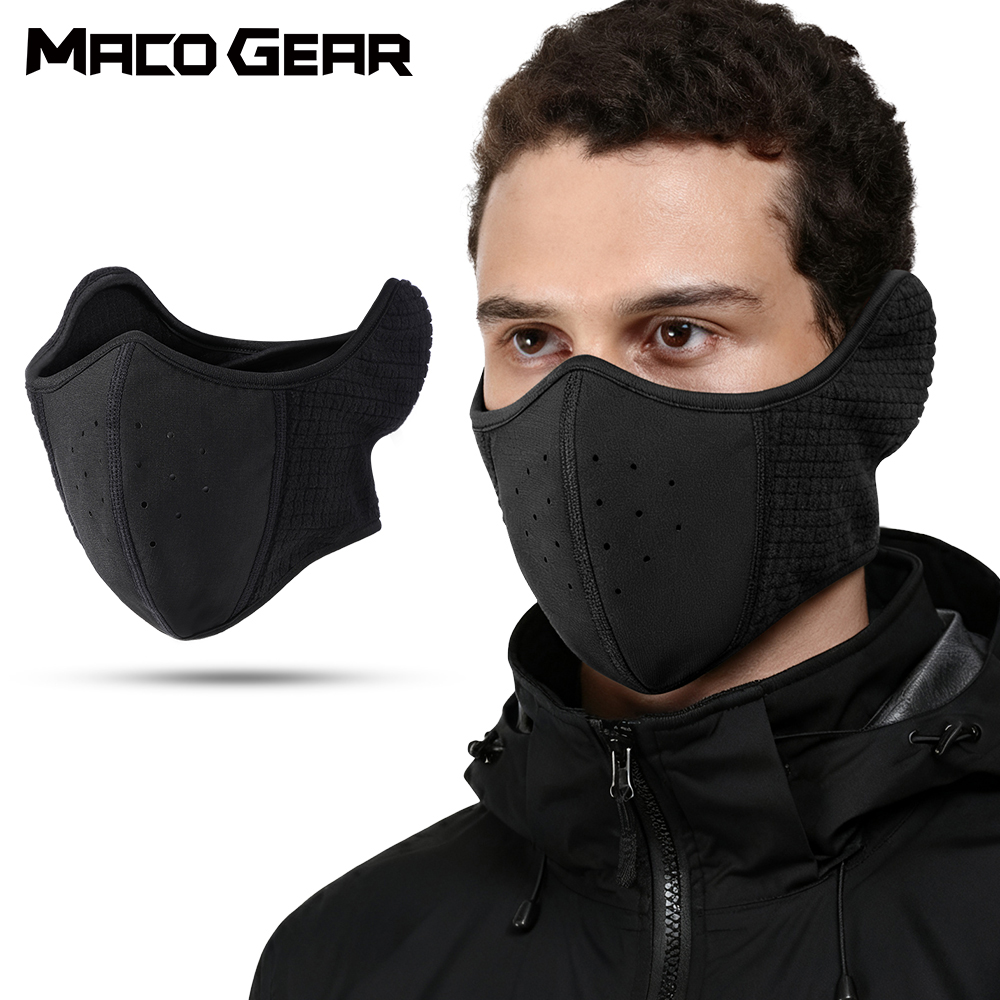 Cycling Gear For Cold Weather - Ветрозащитная мотоциклетная Балаклава, теплая полумаска для