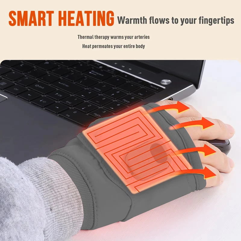 Cycling Gear Temperature - Нагревательные перчатки с зарядкой через USB