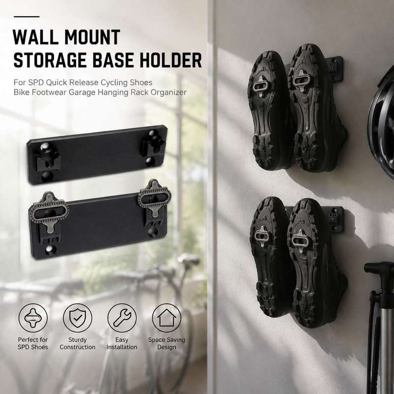 Cycling Gear Wall Hanger - Настенное крепление-держатель для хранения велосипедной обуви