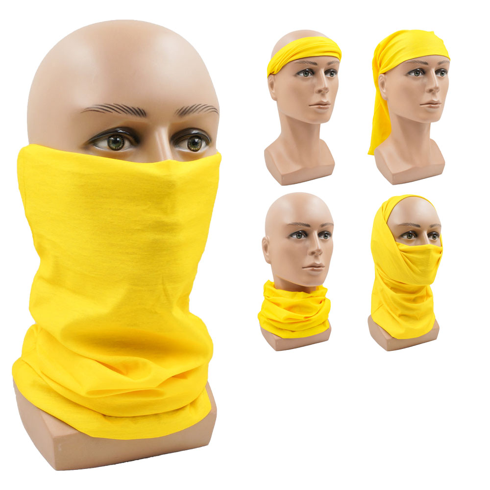 Cycling Gear Usa - Желтые многофункциональные велосипедные гетры для шеи,